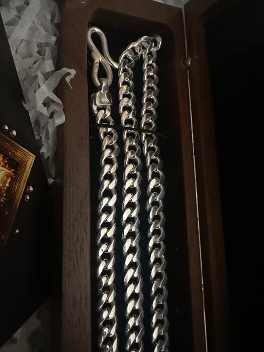 Fine Silver 999.9 Cuban Chain 6mm.