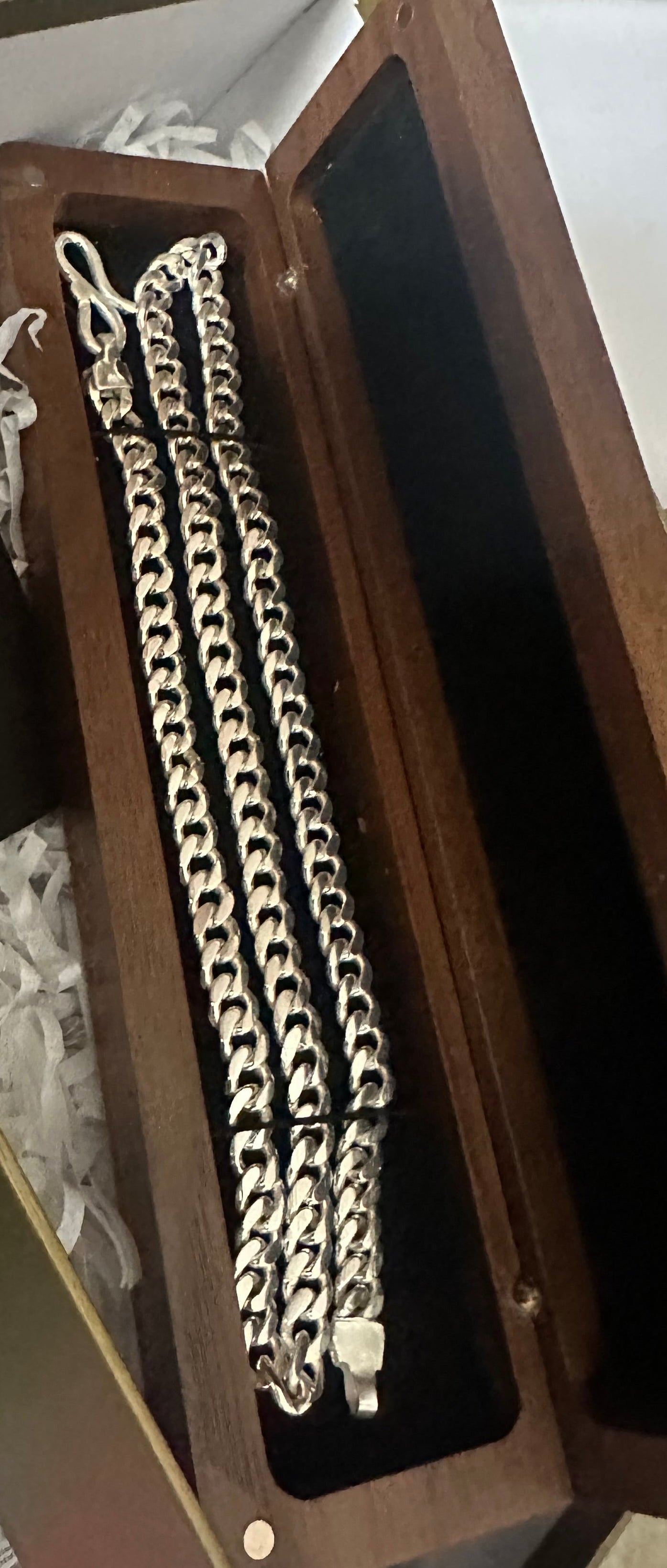 Fine Silver 999.9 Cuban Chain 6mm.