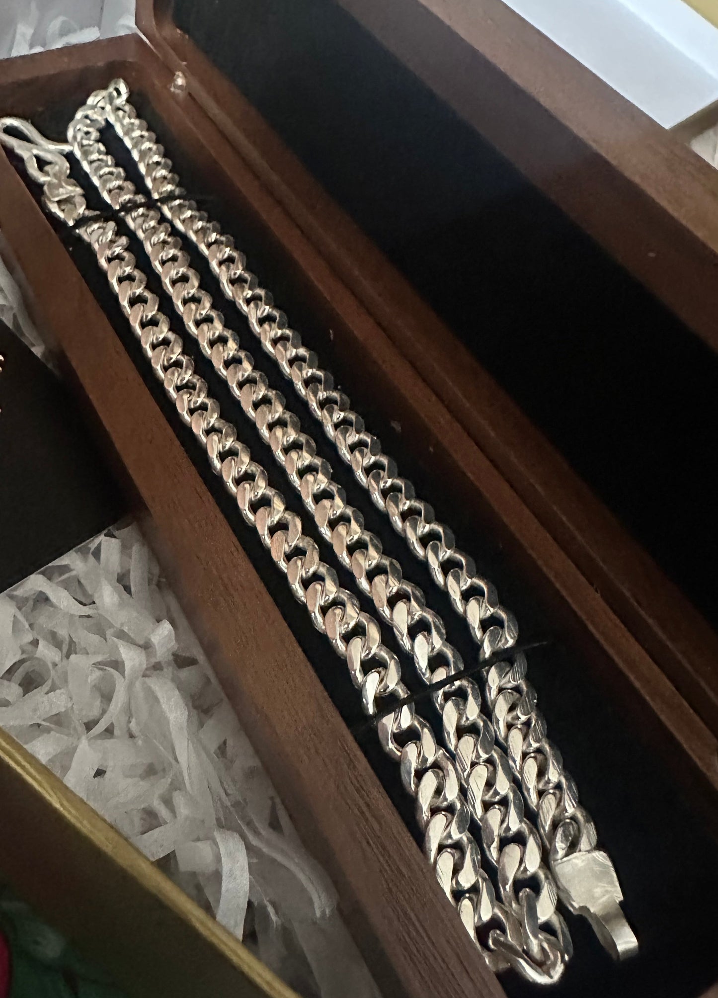 Fine Silver 999.9 Cuban Chain 6mm.