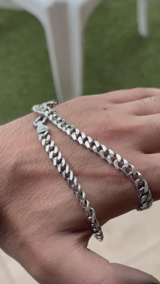 Fine Silver 999.9 Cuban Chain 6mm.